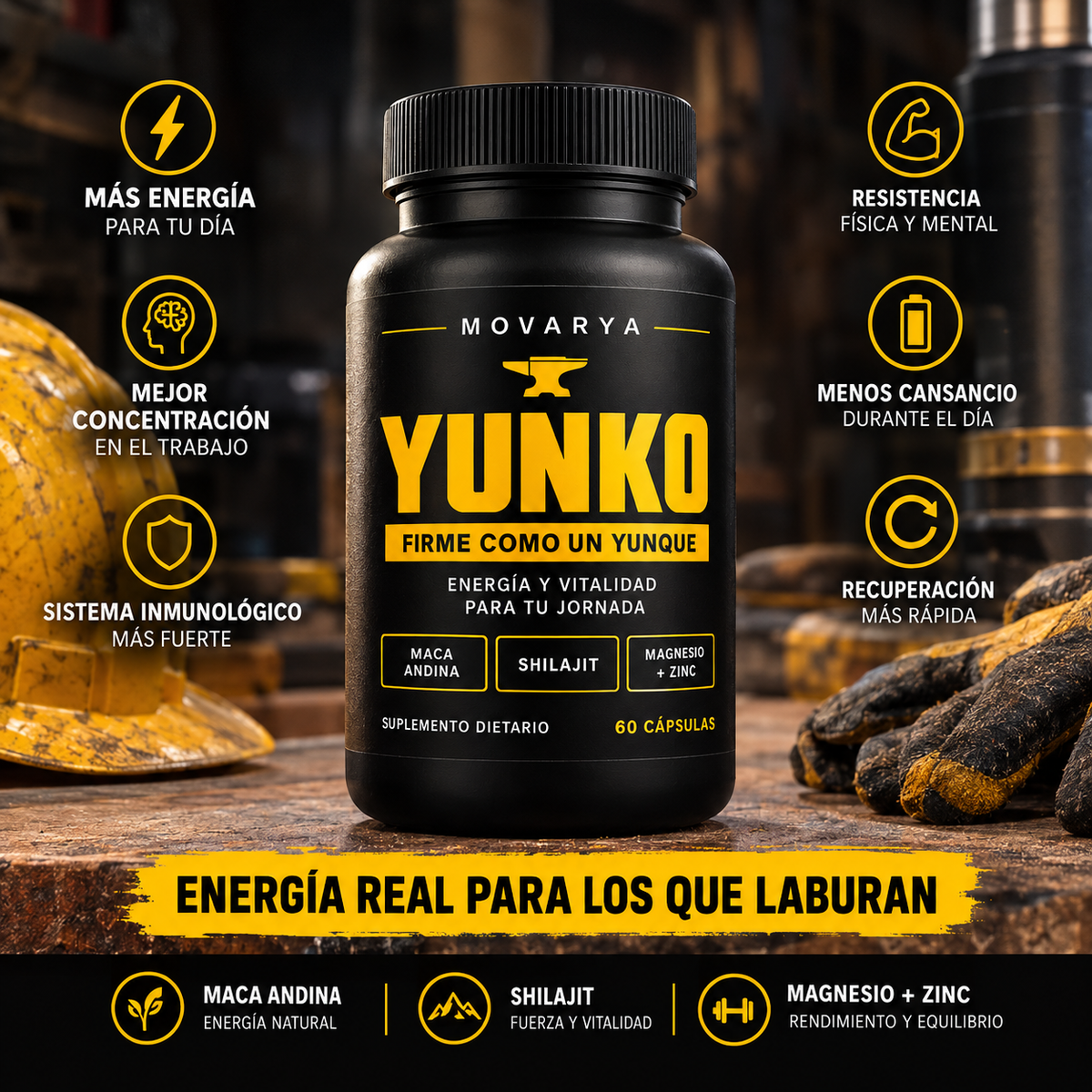 Yunko – Energía y aguante para los que laburan de verdad