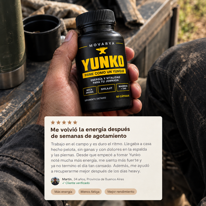 Yunko – Energía y aguante para los que laburan de verdad
